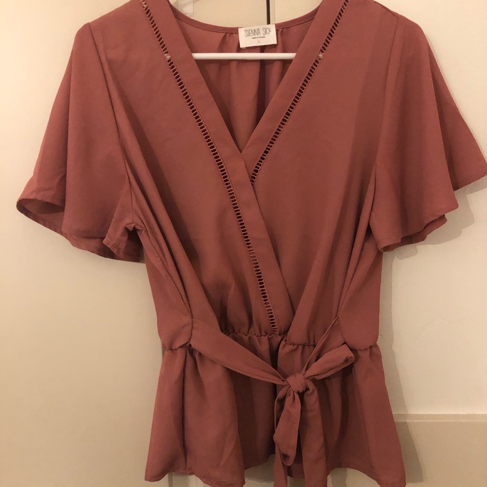 Pink blouse